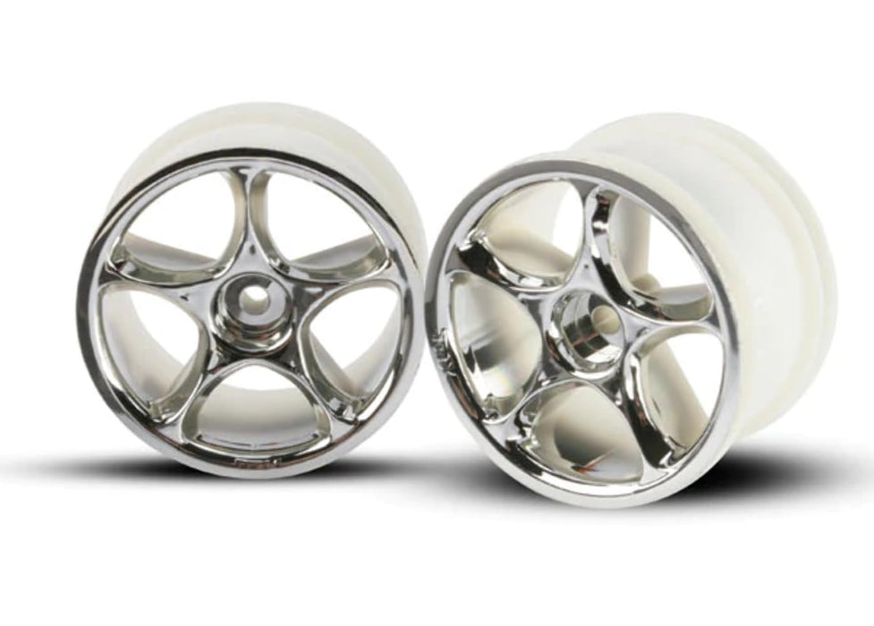 Traxxas 2472 Tracer Rear Wheels Chrome Bandit 2-Piece