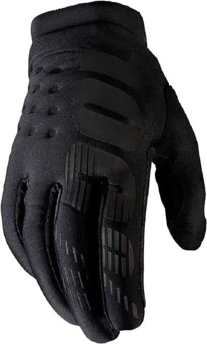 100% Brisker Gloves Black Md 10003-00001