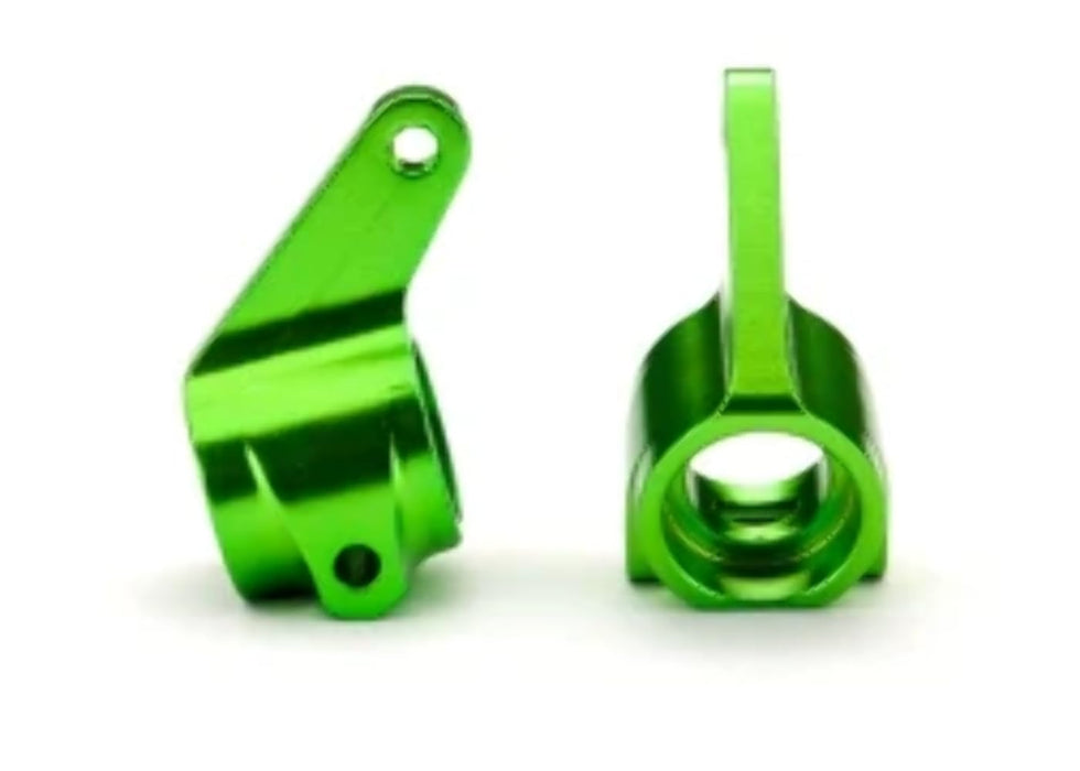 Traxxas 3636G Green-Anodized 6061-T6 Aluminum Steering Blocks (pair)