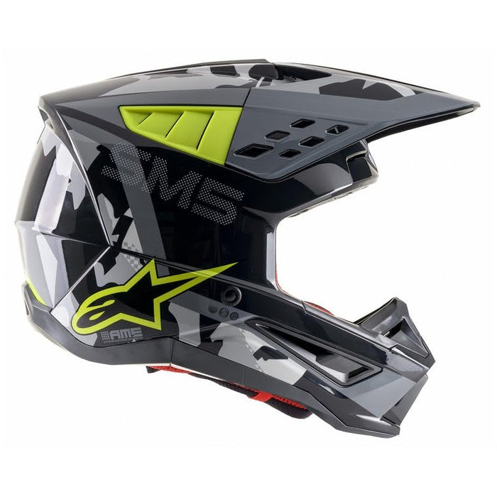 Alpinestars 83039211592-XS S-M5 Rover Helmet - Anthracite/Yel Fluo/CamoXS