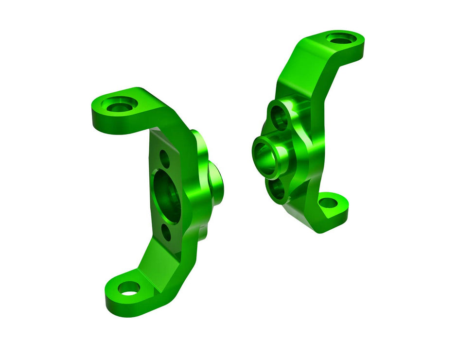 Traxxas 9733-GRN Caster blocks 6061-T6 Aluminum (Green-Anodized) (Left & Right)