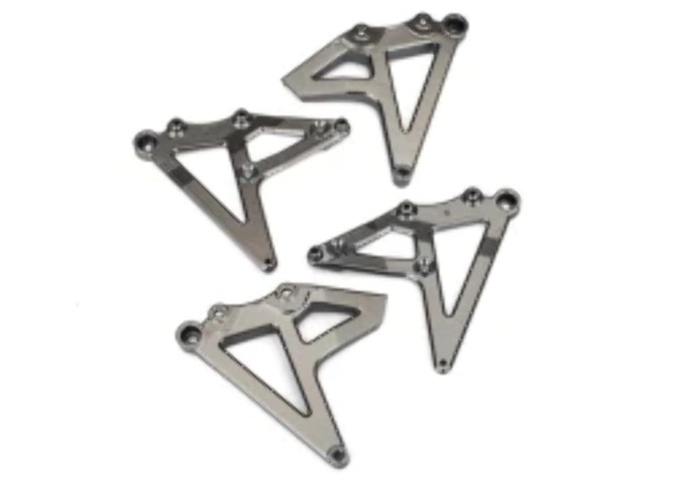 Traxxas Rear Left/Right Shock Mounts (Satin Black Chrome-Plated)