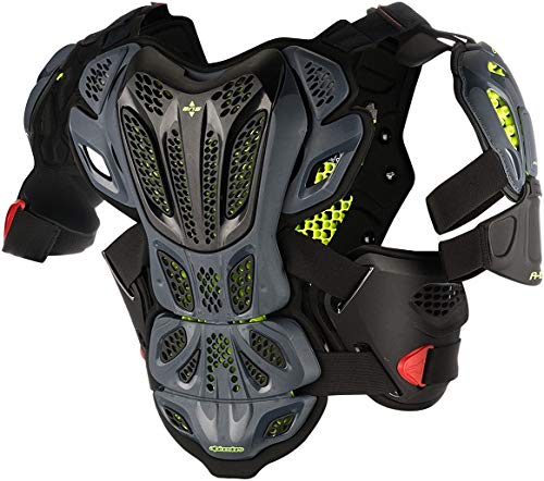 Alpinestars 6700517-1431-XS/S A-10 Full Chest Protector Anthracite/Red Xs/Sm