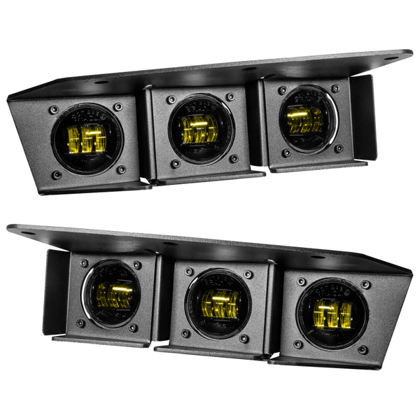 ORACLE Lighting 21-22 Ford Bronco Triple LED Fog Light Kit for Steel Bumper Yellow SEE WARRANTY 5890-006