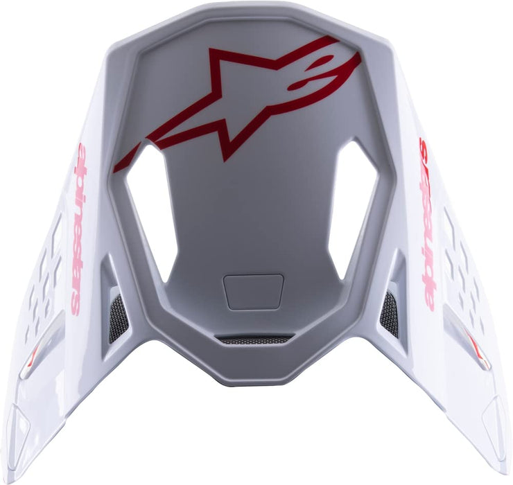 Alpinestars S-M8 Radium2 Helmet Replacement Visor (Bight Red White Glossy) 8981523-3012-OS