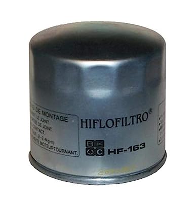 Hiflofiltro Hf163 Single Oil Filters, Black HF163