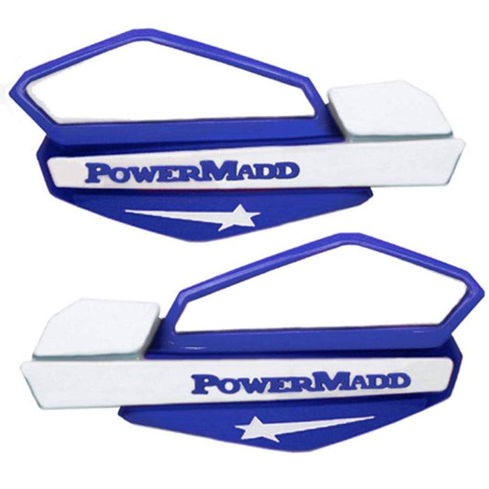 PowerMadd 34221 Star Series Handguard - Blue/White