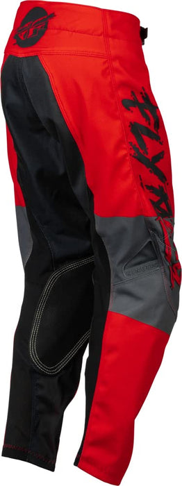Fly Racing 2023 Youth Kinetic Khaos Pants (Black/Red/Grey, 20) 376-43020