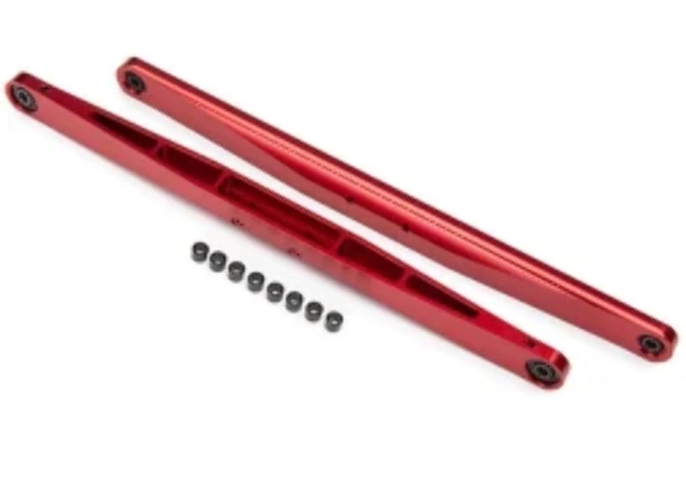 Traxxas 8544A/R/X UDR Unlimited Desert Racer Aluminum Trailing Arms (2) Assembled with Hollow Balls (Red)