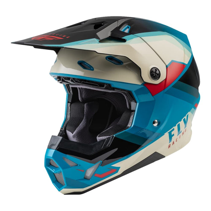 Fly Racing 73-87303S Formula Cp Rush Helmet Visor Black/Stone/Dark Teal Ym-Sm