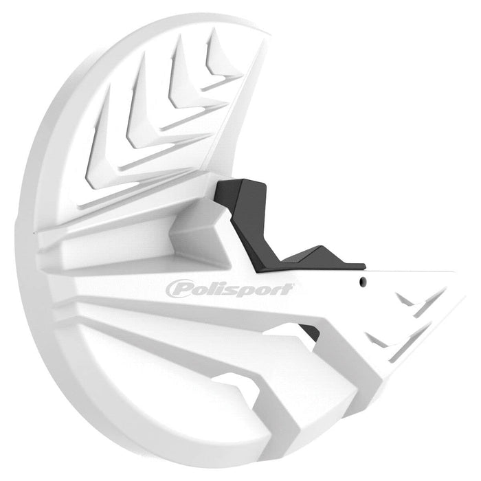 Polisport Disk & Bottom Fork Protector (WHITE/BLACK) For 19-23 KAWASAKI KX450