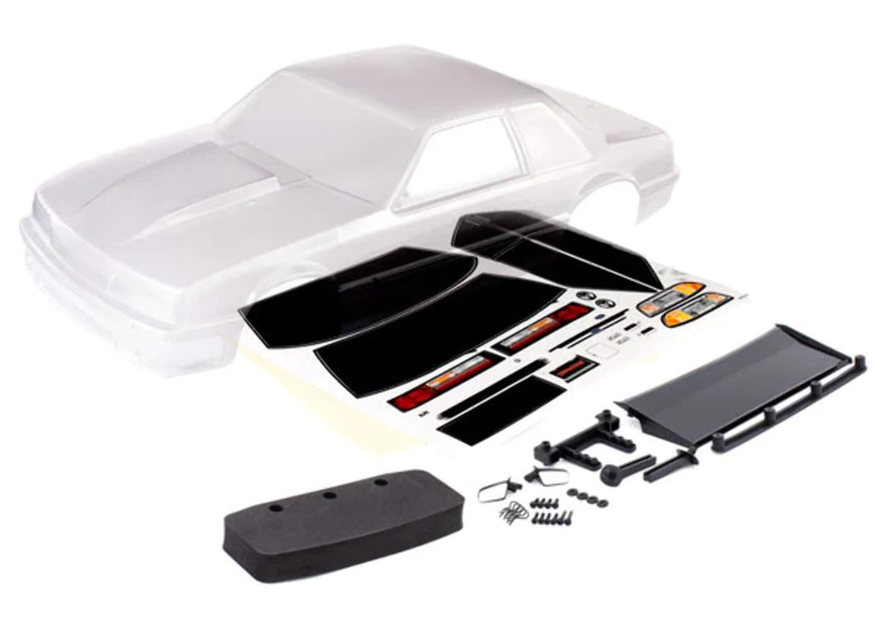 Traxxas 9421 Body Ford Mustang Fox Body (Clear Requires Painting)