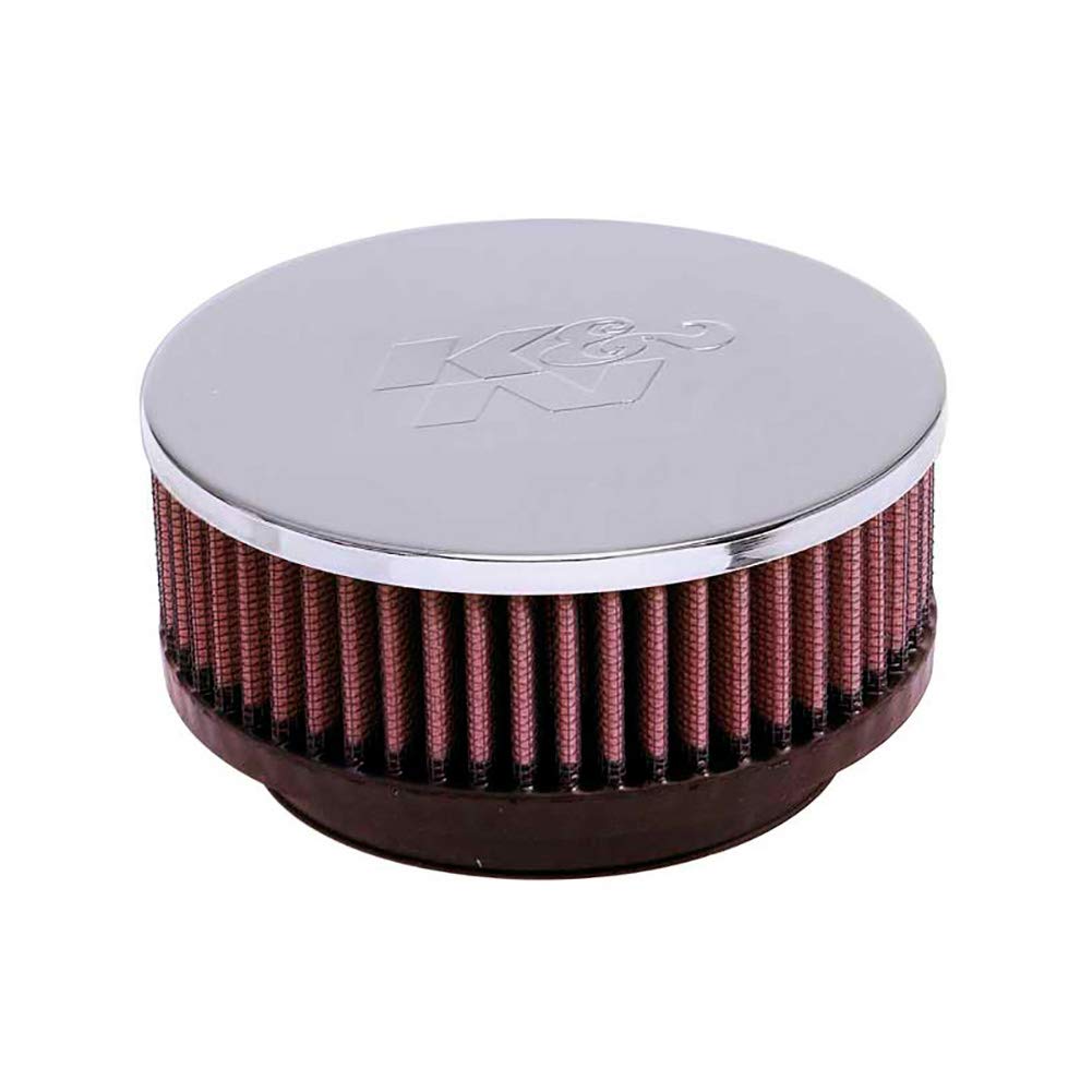 K&N Universal Clamp-On Air Filter: High Performance, Premium, Washable, Replacement Filter: Flange Diameter: 3 In, Filter Height: 6 In, Flange Length: 1.75 In, Shape: Round Tapered, Rc-4290 RC-4290