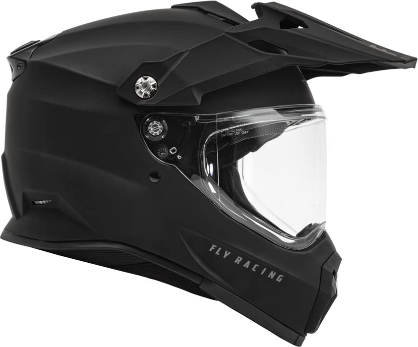 Fly Racing Trekker Helmet (Matte Black, Small)