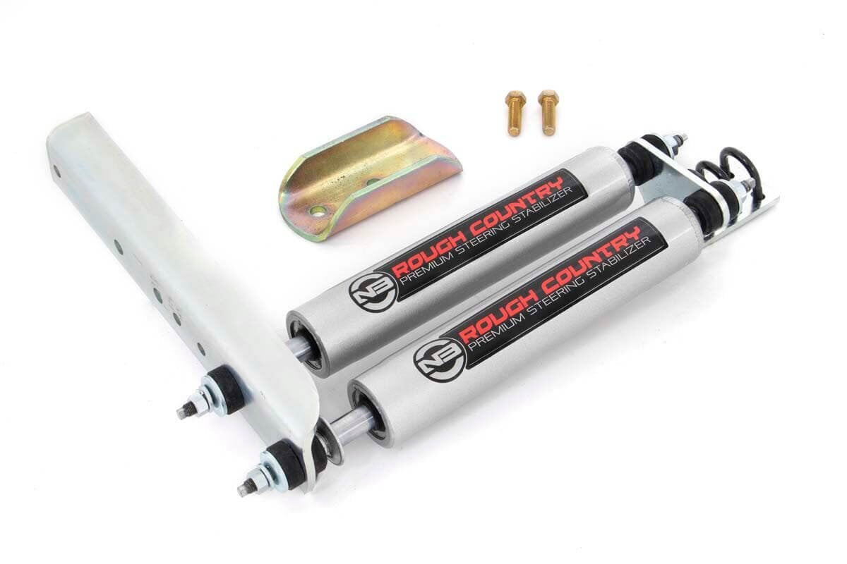 Rough Country N3 Steering Stabilizer Dual Fits Ford Ranger 4WD (1983-1990) 8733730
