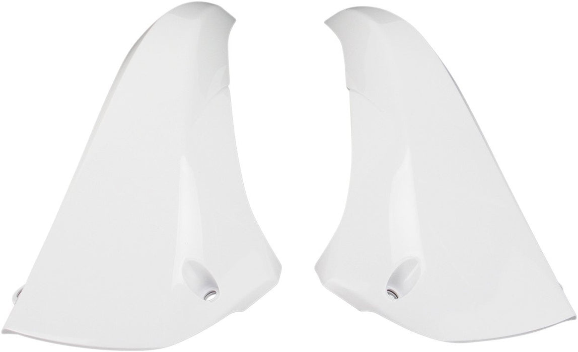 Acerbis Upper Radiator Shrouds - Yamaha (White) Compatible With 10-13 YAMAHA YZ450F