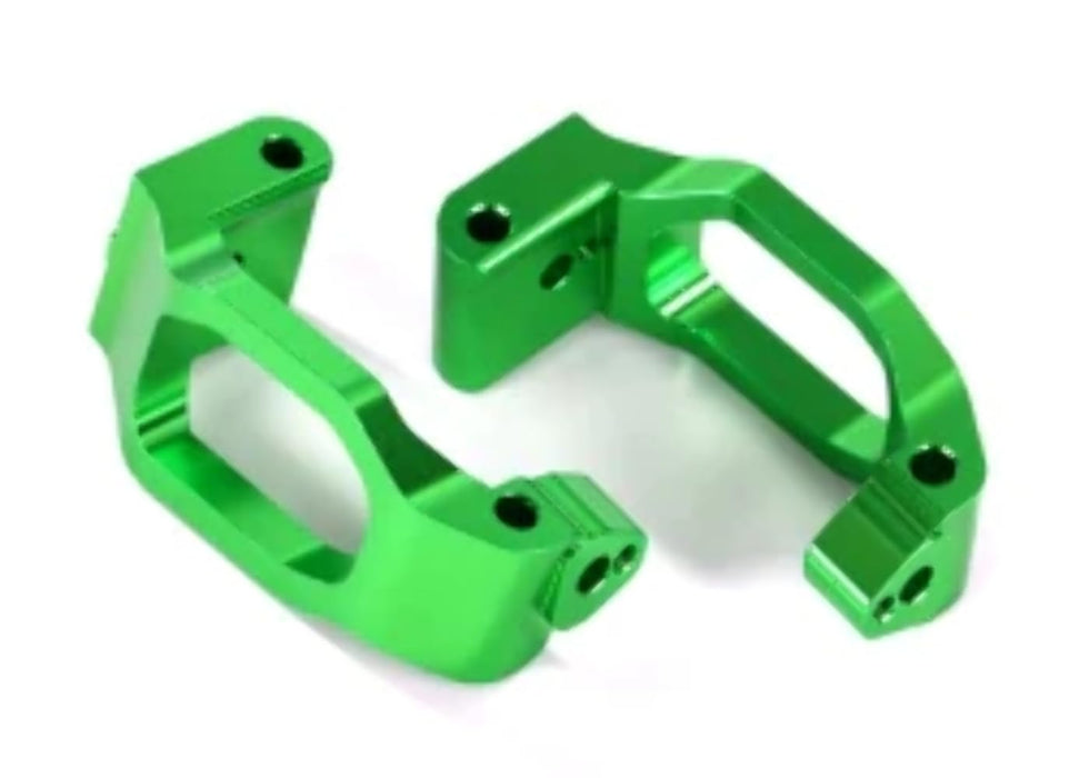 Traxxas 8932G Caster Blocks 6061-T6 Aluminum (Green-Anodized) Left & Right