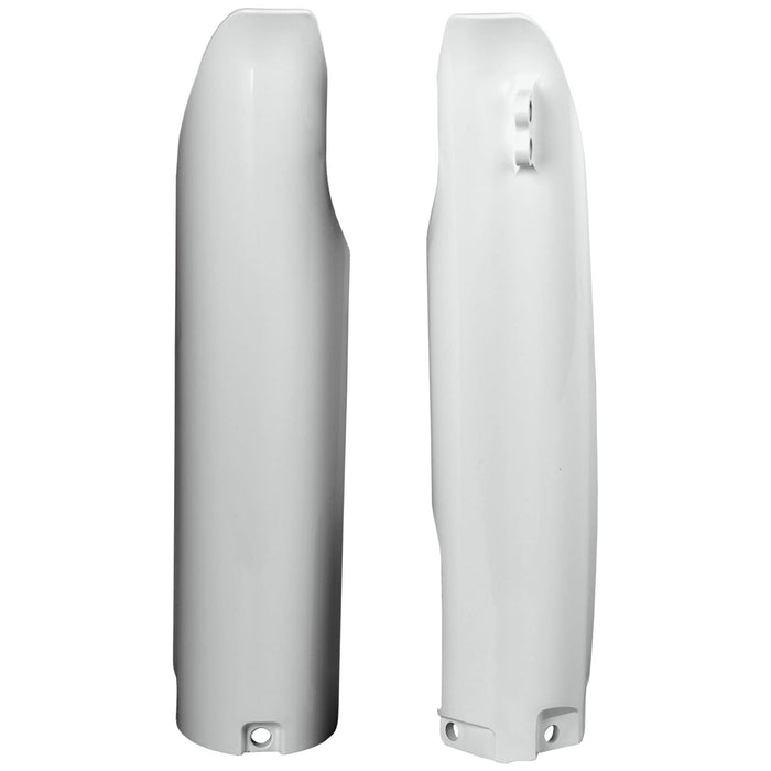 Polisport Fork Cover Set (WHITE) For 05-07 YAMAHA YZ250F