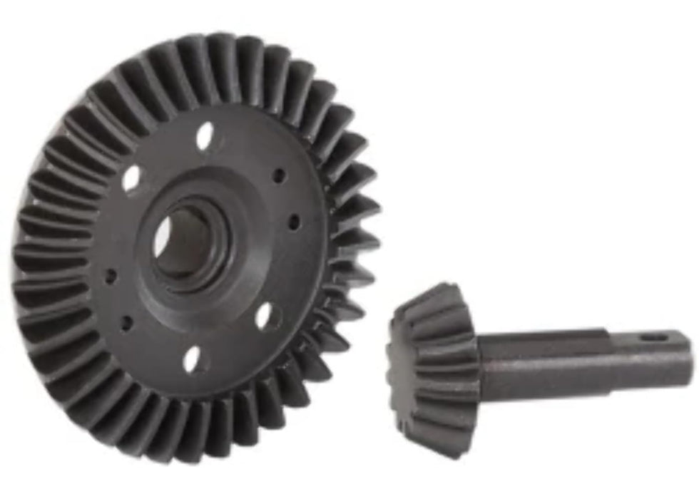 Traxxas Ring gear differential/ pinion gear differential (machined spiral cut) (front)