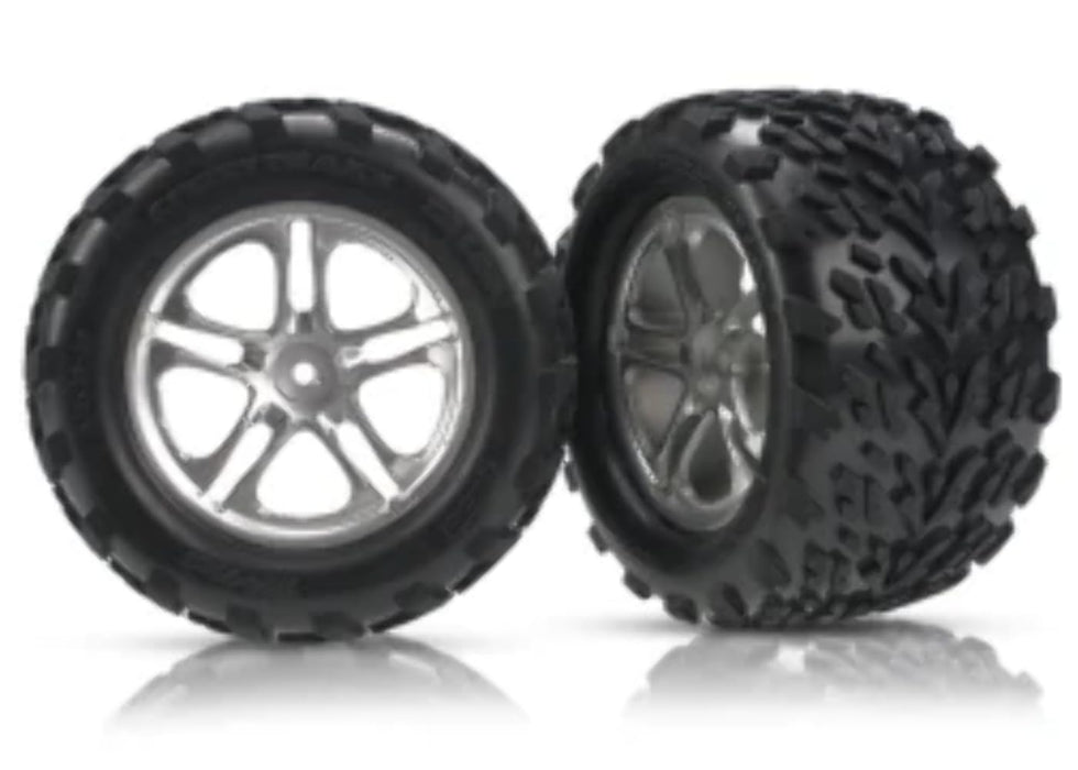 Traxxas 5174A Talon Tires Assembled on 5 Spoke Wheels Monster Truck 7-Pack