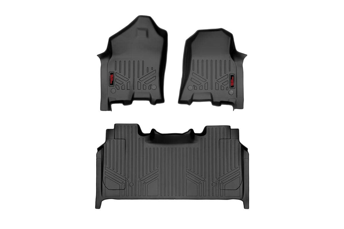 Rough Country Floor Mats Fr & Rr Storagecrew Fits RAM 1500 (19-23)/1500 Trx (21-23) M-31422