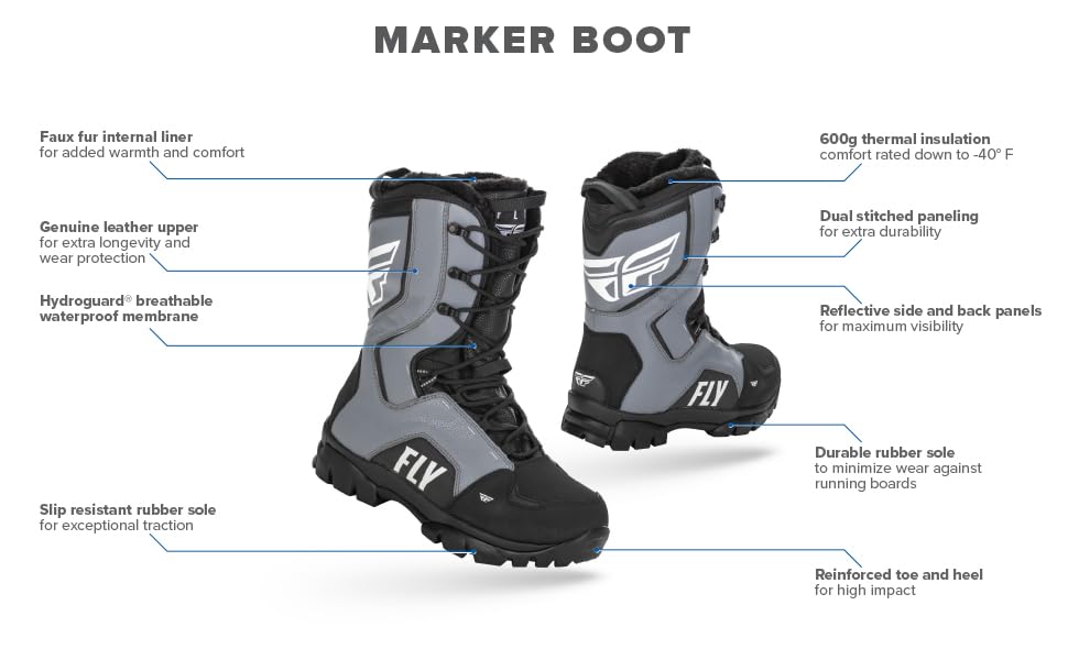 Fly Racing 2022 Marker Boot (Black, 10)