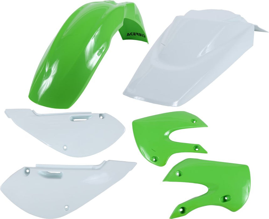 Acerbis Plastic Kit (2013 OEM Colors) for 00-19 Kawasaki KX65, Green, OSFA (2041073914)