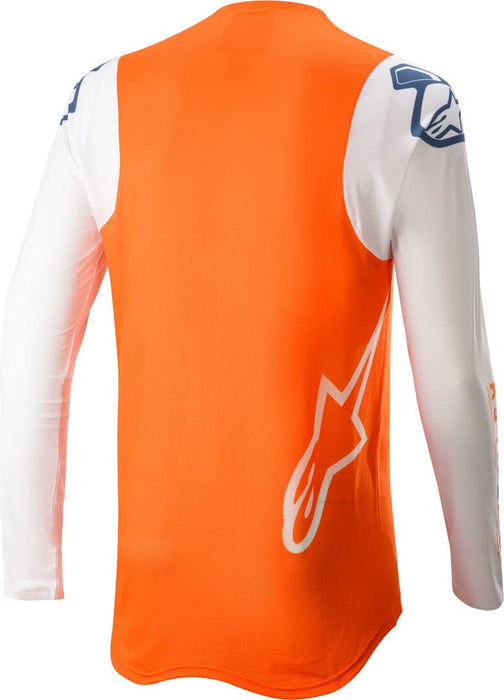 Alpinestars Supertech Foster Jersey White/Orange/Dark Blue Lg (3760722-2407-L)