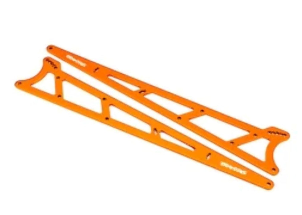 Traxxas 9462A Side Plates Wheelie Bar Orange (Aluminum) (2)