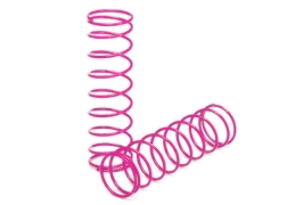 Traxxas 3757P Rear Shock Springs (Pair) Pink