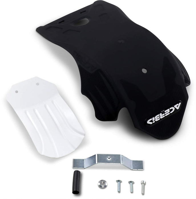 Acerbis MX Skid Plate (Black/White) for 19 Kawasaki KX450