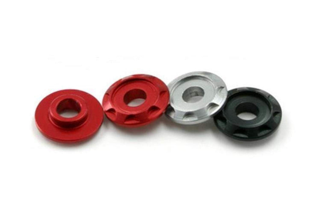 20/PC DRC M6 ALUM SPACERS TYPE 11 RED