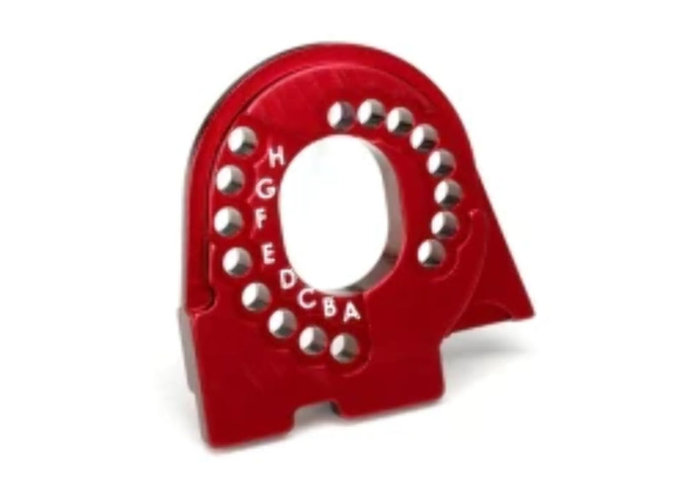 Traxxas Motor Mount Plate TRX-4 6061-T6 Aluminum (red-Anodized)