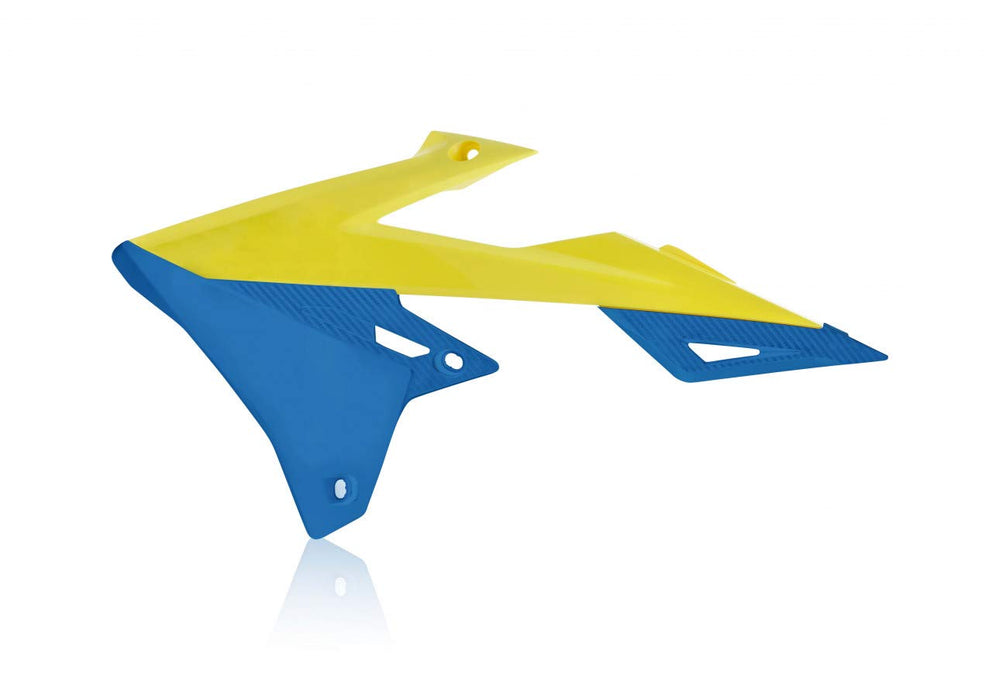 Acerbis Radiator Shroud Set (Yellow/Blue) For 18-23 Suzuki Rmz450 2686491300