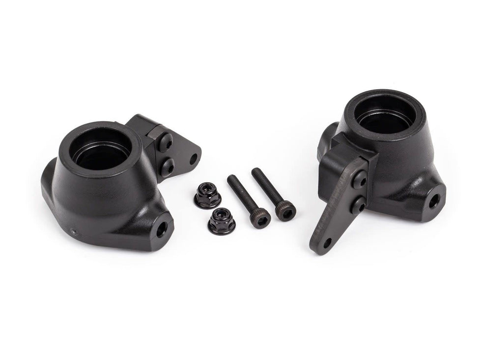 Traxxas Steering Blocks L/R Aluminum Dark Titanium Sledge TRA9637A