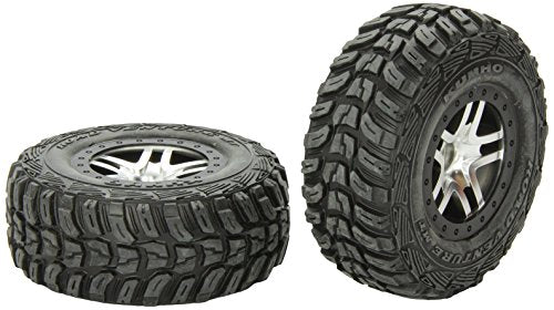 Traxxas 5882R Kumho S1 Tires on Split-Spoke Wheels Slash Front 2-Piece 233-Pack