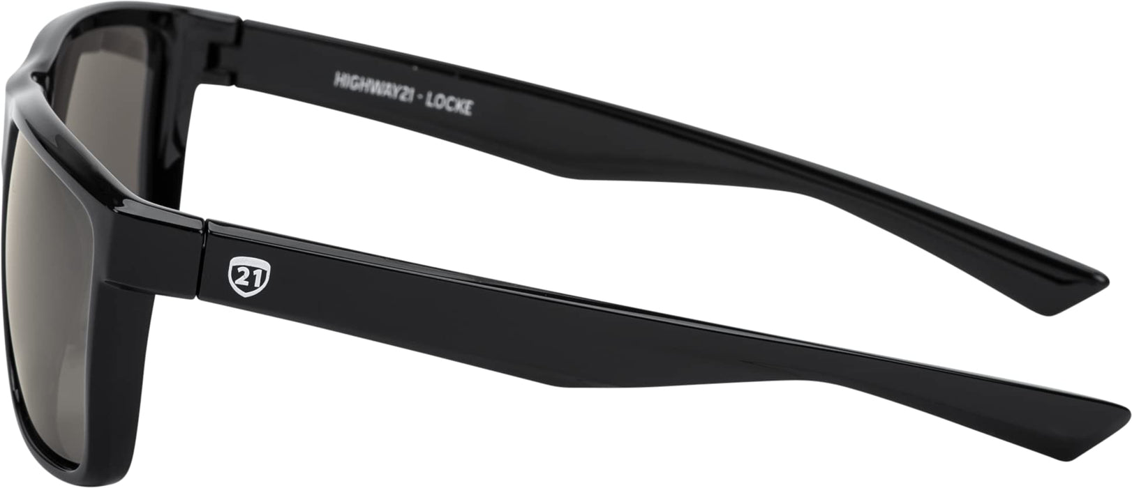 Highway 21 Locke Sunglasses Black Oleophobic Hydrophobic Coating 489-3030
