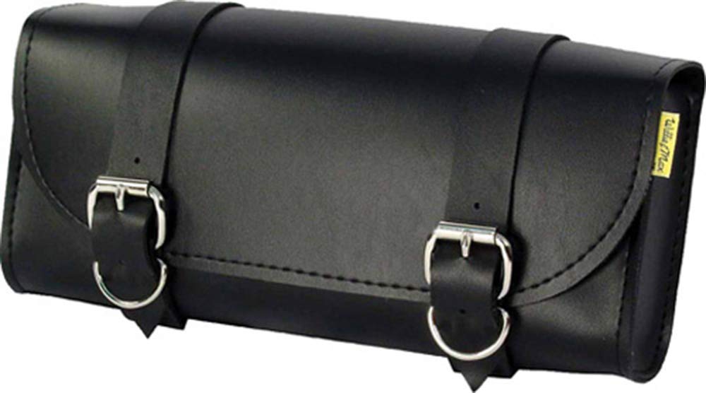 Dowco Willie & Max 58100-00 Standard Series: Synthetic Leather Motorcycle Tool Pouch, Universal Fit , Black