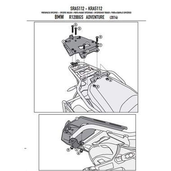 GIVI SRA5112 bike specific Monokey Rear Rack