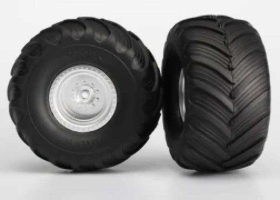 Traxxas 3663 Monster Jam Tires and Wheels Assembled and Glued 2-Piece