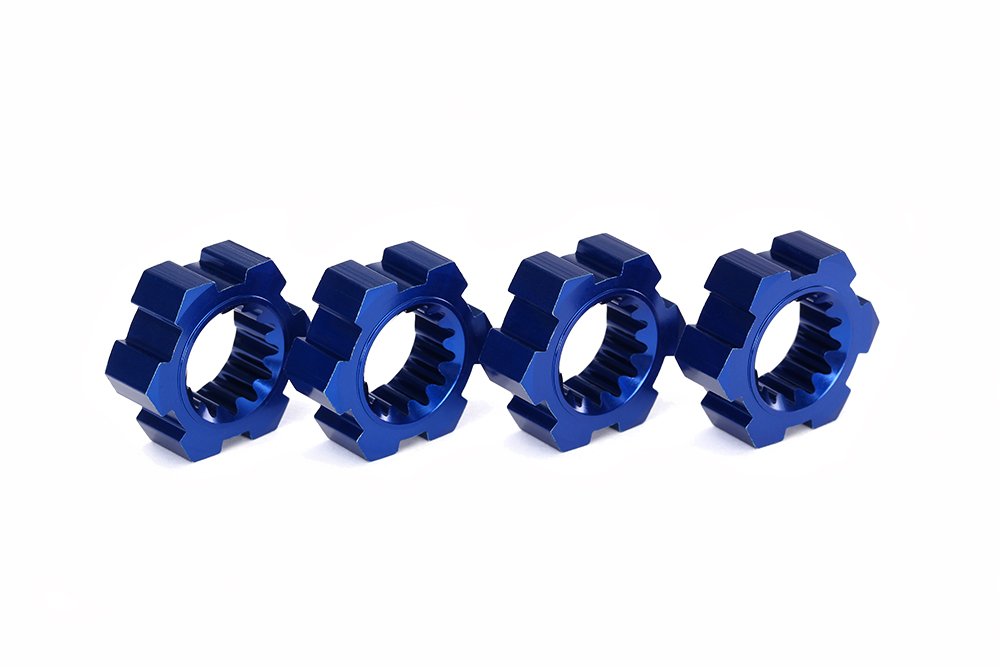 Traxxas 7756X Blue-Anodized Aluminum Wheel Hubs (set of 4)