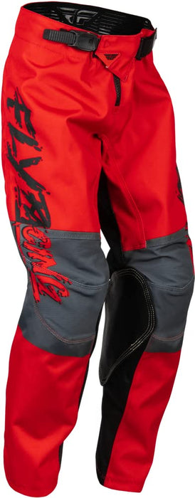 Fly Racing 2023 Youth Kinetic Khaos Pants (Black/Red/Grey, 20) 376-43020