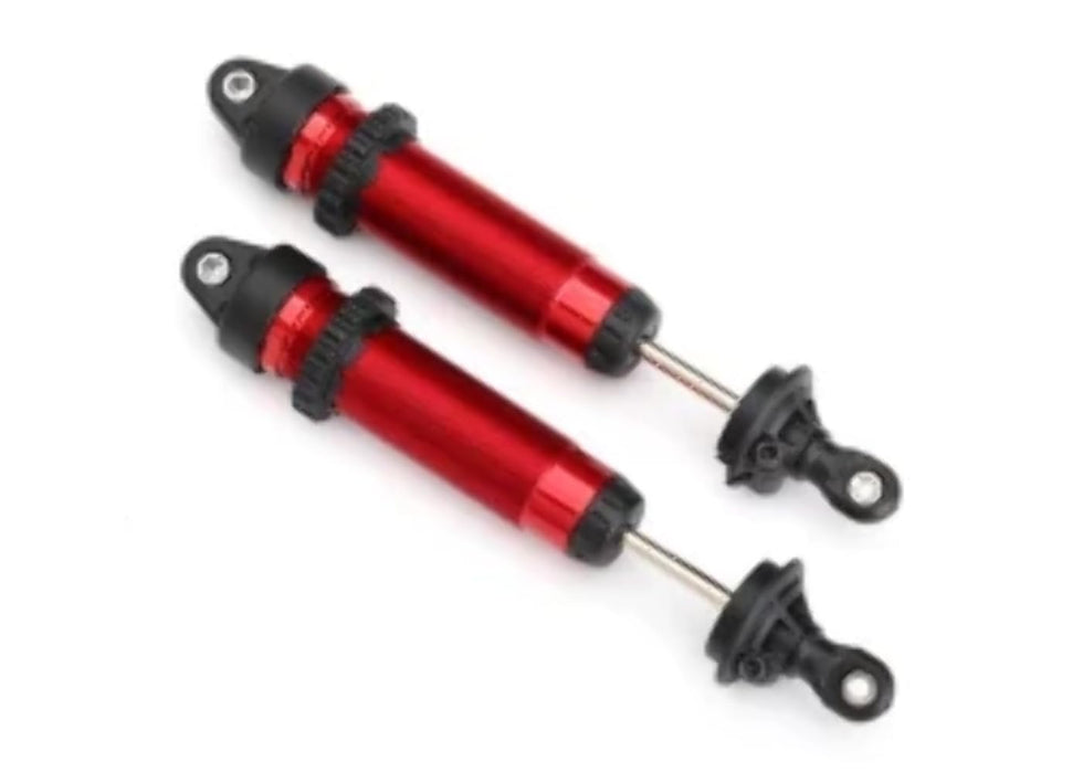 Traxxas Aluminum 134mm Assembled Gtr Threaded Shocks Red