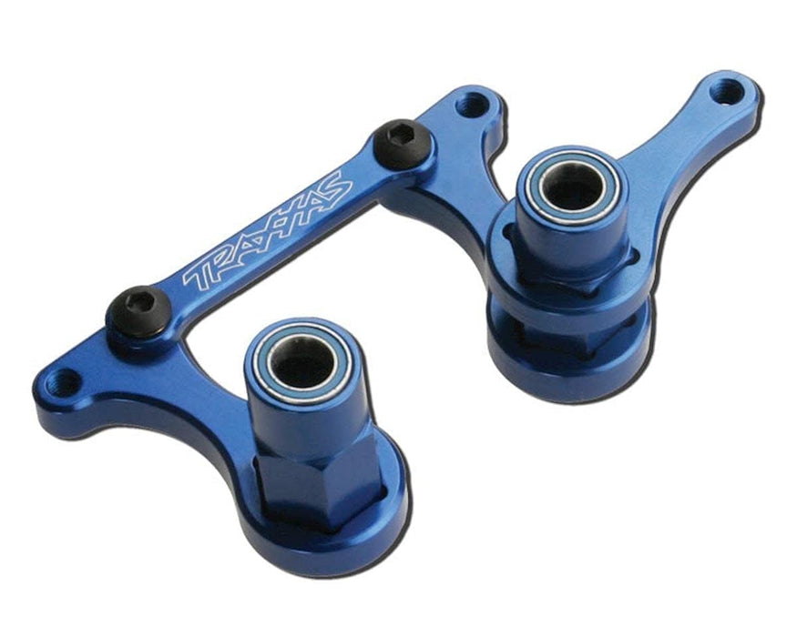 Traxxas 3743A Anodized Blue Aluminum Steering Bell cranks Rustler Stampede Slash and Bandit 308-Pack