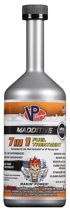 VP Racing Madditive 7-in-1 Fuel Treatment, 16 Ounce Bottle - Gas Additive for Cars, Trucks, SUVs, Motorcycles & Any 2-Cycle or 4-Cycle Gas Engine