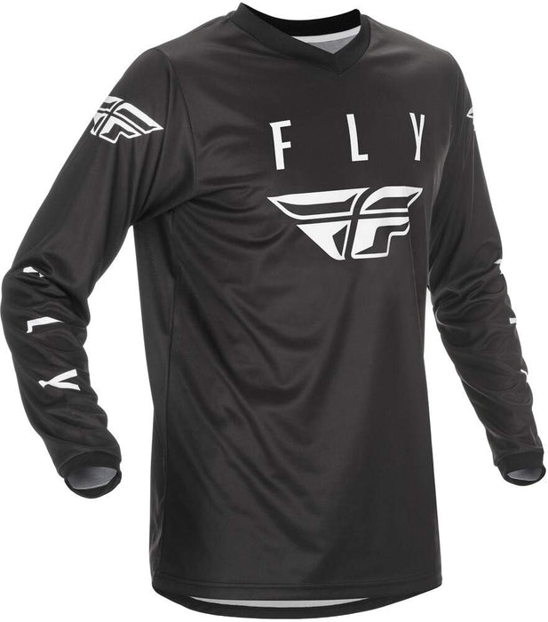 Fly Racing Universal Jersey (Black/White, 2X-Large)