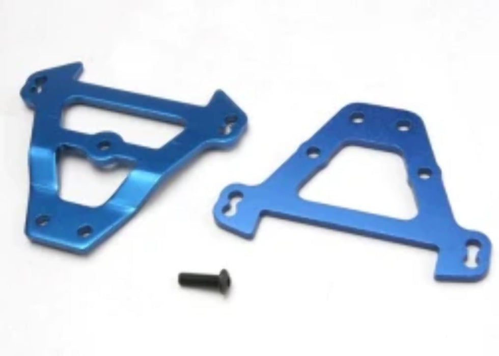 Traxxas 5323 Front and Rear Blue Aluminum Revo Bulkhead Tie Bars