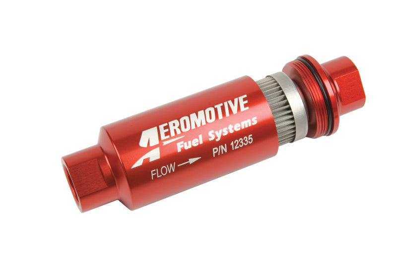 Aeromotive 10 AN 40 Micron Red Fuel Filter P/N 12335