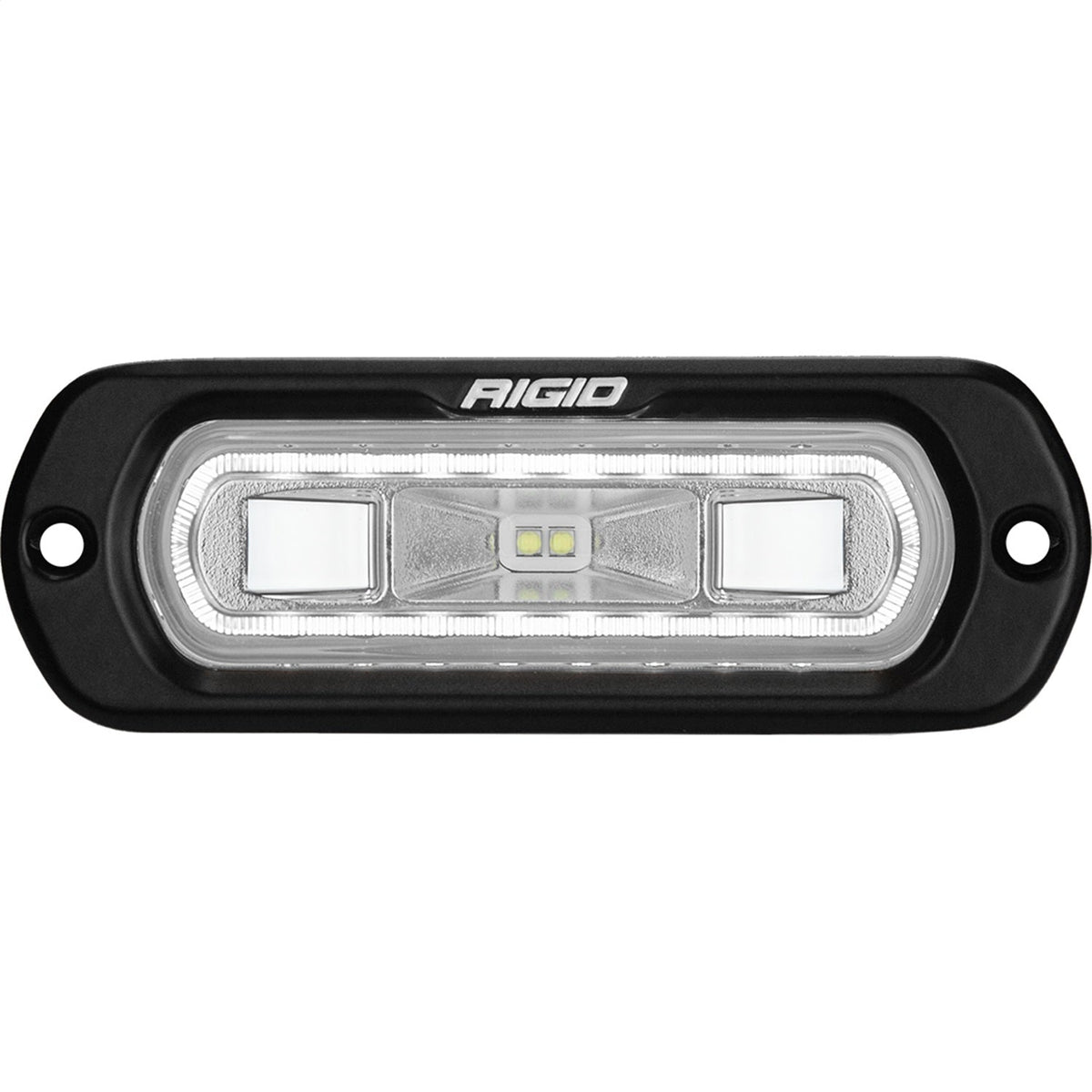 Rigid Industries Sr-L Series Marine Spreader Pod, 2 Wire, Flush Mount, Black W/White Halo 52200