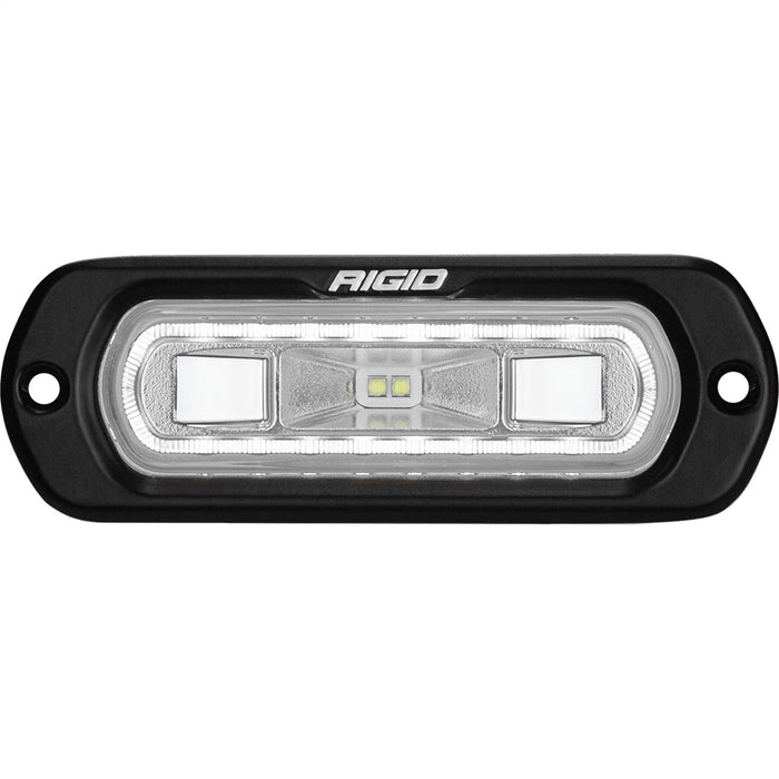 Rigid Industries Sr-L Series Marine Spreader Pod, 2 Wire, Flush Mount, Black W/White Halo 52200